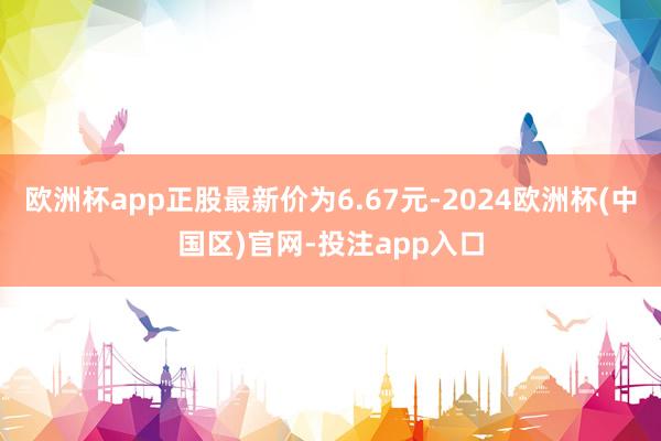 欧洲杯app正股最新价为6.67元-2024欧洲杯(中国区)官网-投注app入口