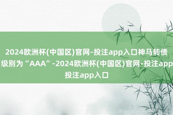 2024欧洲杯(中国区)官网-投注app入口神马转债信用级别为“AAA”-2024欧洲杯(中国区)官网-投注app入口